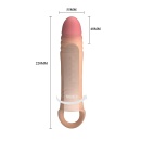 Nakładka na penisa 8.7" Vibrating Penis Sleeve z paskiem stabilizującym, 22 cm - 7