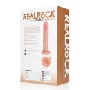 Wibrujące dildo RealRock Regular Curved Cock z przyssawką i montażem w uprzęży, 20,5 cm - 3