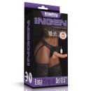 Zestaw Strap-On z Wibrującym Dildem 8.5'' (21.5 cm) – Regulowany, Czarny - 1