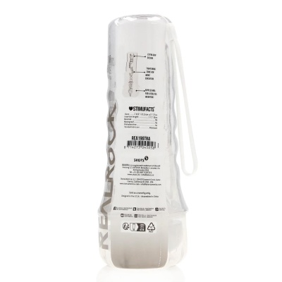 Masturbator Pussy Easy Rider Transparent z żebrowanym kanałem, twardą obudową i długością insercji 17 cm - 1 2