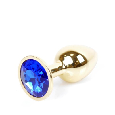 MyLove Toys - Jewellery Gold PLUG- Dark Blue - 1