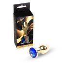 Korek analny Jewellery Gold PLUG - stal nierdzewna, kształt bulwiasty, długość 7 cm, średnica maks. 2,7 cm - 8