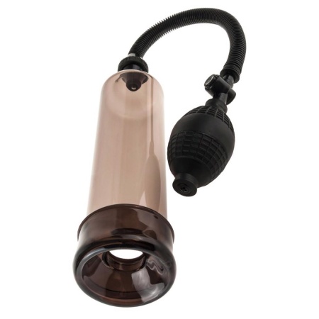 Pompa do penisa Oumo Smoke – przezroczysty cylinder, pompka kulowa i zawór bezpieczeństwa, 19 cm długości i 5 cm średnicy - 4