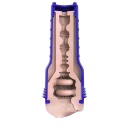 Boost Bang Light Medium Flesh - masturbator TPE z regulacją podciśnienia, długość 24,8 cm - 3