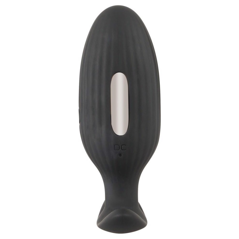 Korek analny E-Stim z elektrostymulacją i wibracją, długość 9,2 cm, średnica 3,5 cm - 4