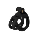 Penis Prison Cock Cage X-Short – klatka na penisa 7 cm z zamkiem i 4 pierścieniami - 1