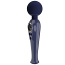Skyler Blue - Masażer różdżkowy z elastyczną szyjką, głowicą 5,08 cm i wyświetlaczem LCD - 6