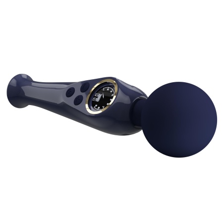 Skyler Blue - Masażer różdżkowy z elastyczną szyjką, głowicą 5,08 cm i wyświetlaczem LCD - 8