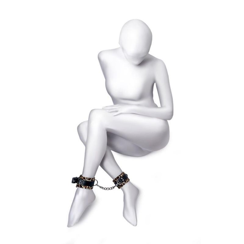 Anonymo handcuffs, PU leather, print, 27 cm - 1