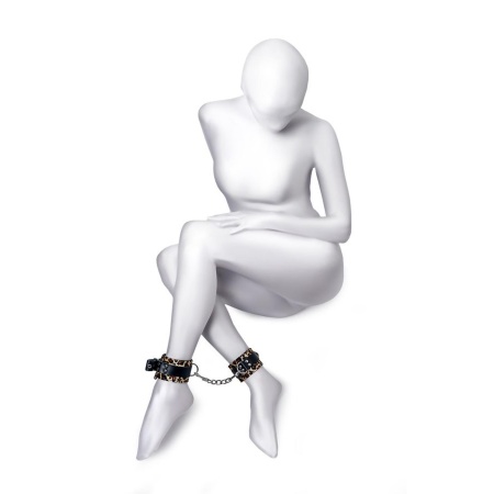 Anonymo handcuffs, PU leather, print, 27 cm - 1
