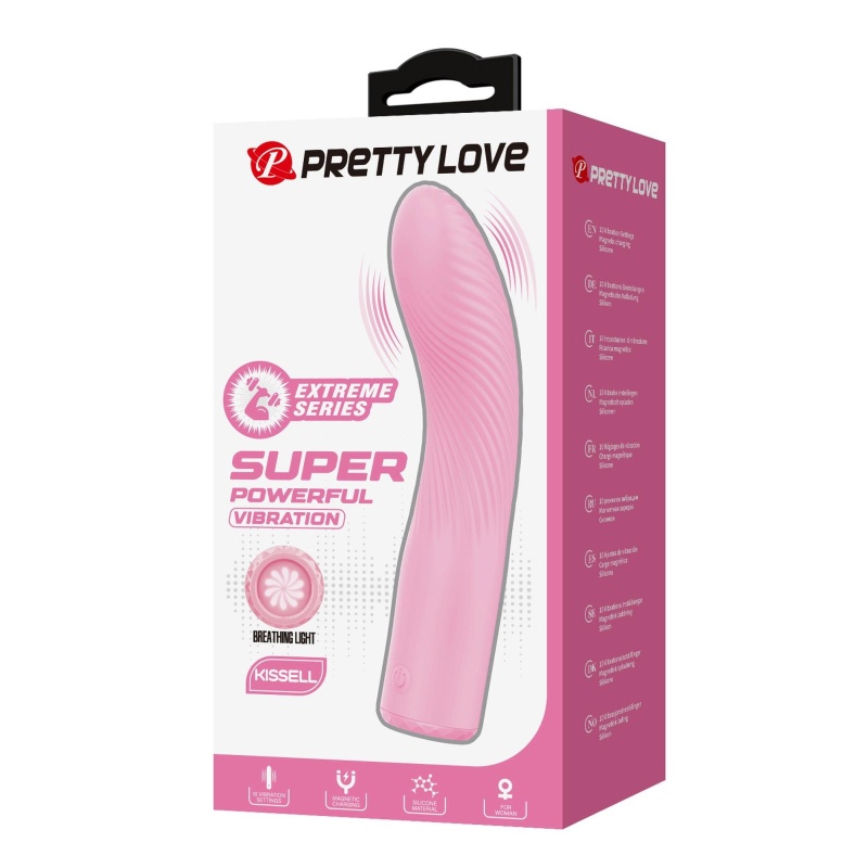 Wibrator Kissell z 10 trybami wibracji, ergonomiczny, długość 16,1 cm - 2