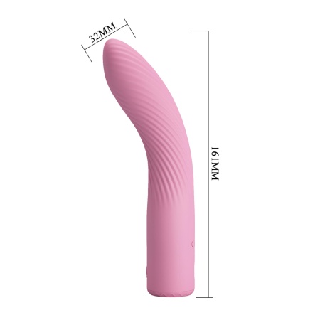 Wibrator Kissell z 10 trybami wibracji, ergonomiczny, długość 16,1 cm - 7