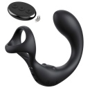 Stymulator prostaty z pierścieniem Ass-Gasm Taint-Alizer, wibracje i obrotowy masaż krocza, 14 cm - 3