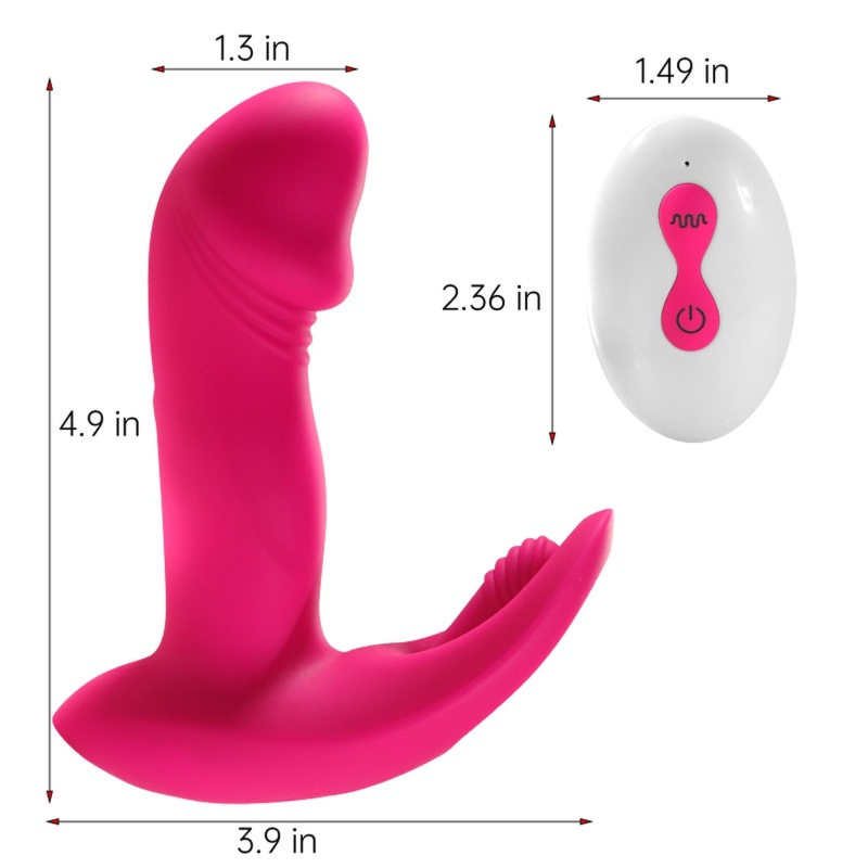 Wibrator Flicking Wearable: mechanizm finger wiggle, 10 trybów wibracji, silikon medyczny i pilot zdalnego sterowania - 3