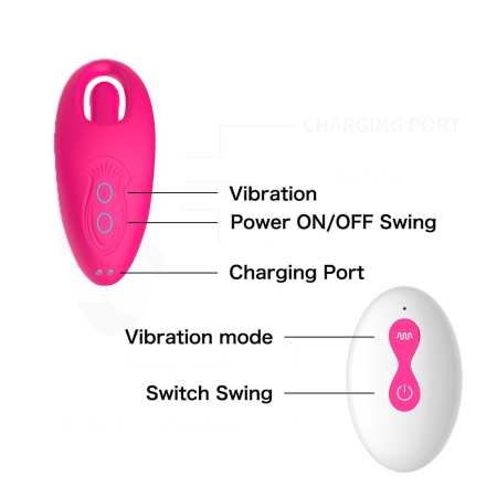 Wibrator Flicking Wearable: mechanizm finger wiggle, 10 trybów wibracji, silikon medyczny i pilot zdalnego sterowania - 9
