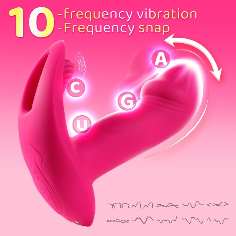 Wibrator Flicking Wearable: mechanizm finger wiggle, 10 trybów wibracji, silikon medyczny i pilot zdalnego sterowania - 14