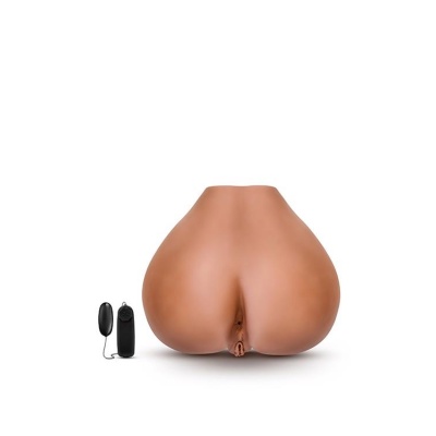 Masturbator realistyczny X5 MEN RITA MOCHA - dwukanałowy z wibratorem, długość 34,2 cm - 1 2