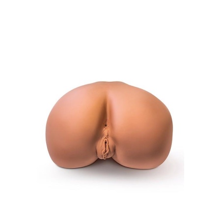 Masturbator realistyczny X5 MEN RITA MOCHA - dwukanałowy z wibratorem, długość 34,2 cm - 4