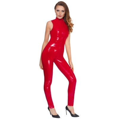 Vinyl Jumpsuit red LP-1034 - 1 2