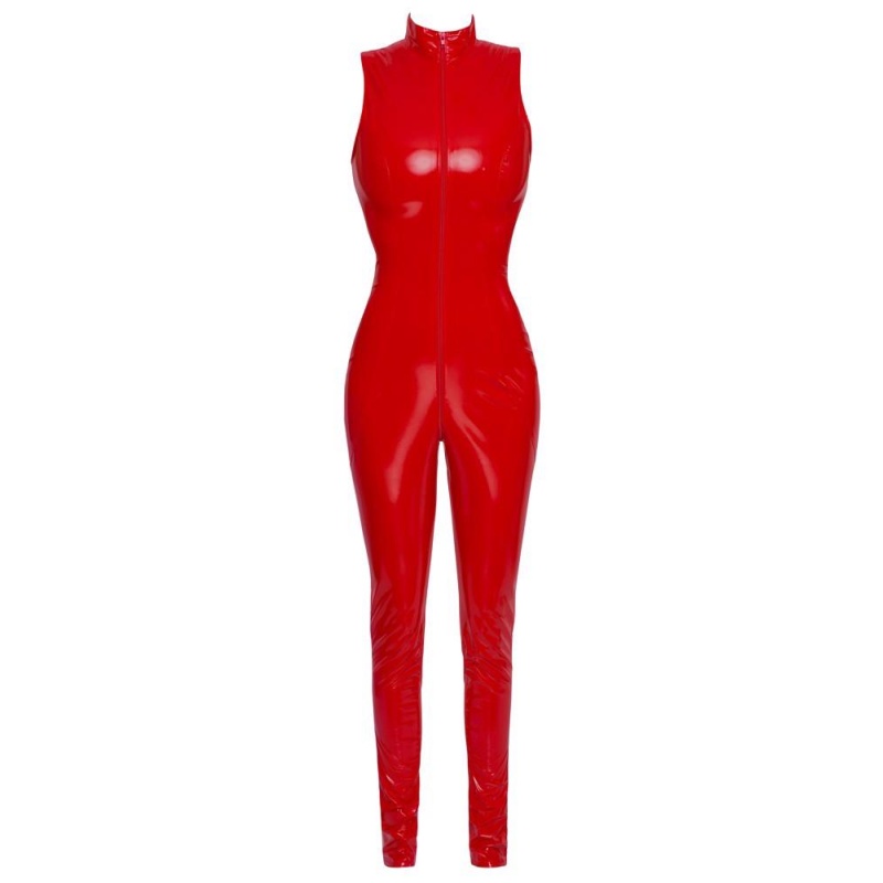 Vinyl Jumpsuit red LP-1034 - 4