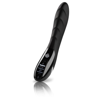 Wibrator elektrostymulacyjny Sizzling Simon Black Edition – 8 programów wibracji, 5 programów e-stim, silikon medyczny, 27 cm - 1 2