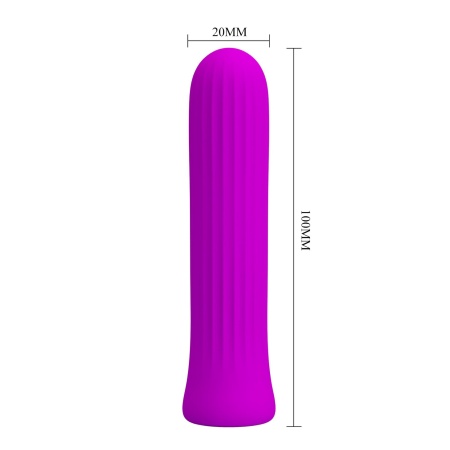 Wibrator kulkowy Blanche Purple - silikon medyczny, 12 funkcji wibracji z pamięcią ustawień - 6