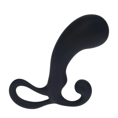 Bulb with Loop Silicone Prostate Massager - S - Black - 1
