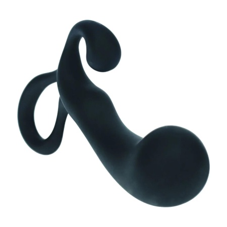 Bulb with Loop Silicone Prostate Massager - S - Black - 5
