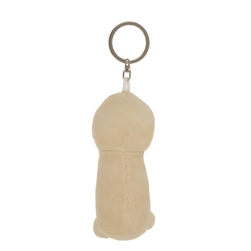 Metalowy brelok z pluszowym penisem - 5