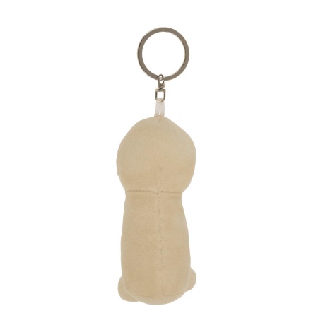 Metalowy brelok z pluszowym penisem - 5
