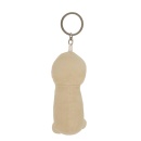 Metalowy brelok z pluszowym penisem - 5