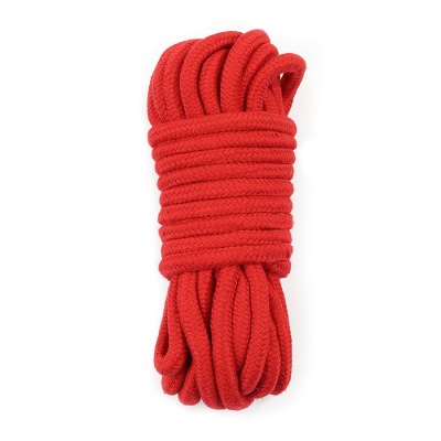 Lina bawełniana Fetish Bondage Rope 10 m czerwona - 1 2