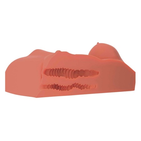 Torso-masturbator Perfect DD's Tan – realistyczny tors z biustem DD, dwa tunele, 31,2 cm - 5