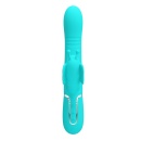 Wibrator króliczek Twinkled Tenderness Turquoise - stymulacja punktu G i łechtaczki, ruchome kulki, 22,6 cm - 3