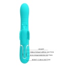 Wibrator króliczek Twinkled Tenderness Turquoise - stymulacja punktu G i łechtaczki, ruchome kulki, 22,6 cm - 9