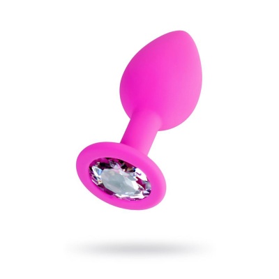 Korek analny Brilliant silikonowy, bezwibracyjny, długość 7 cm, średnica 2,8 cm - 1