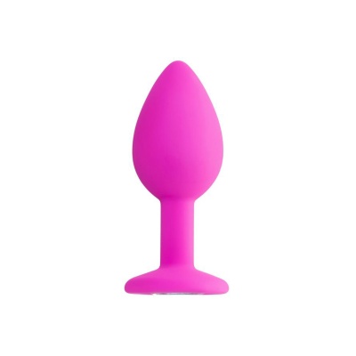 Korek analny Brilliant silikonowy, bezwibracyjny, długość 7 cm, średnica 2,8 cm - 1 2