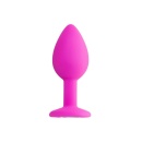 Korek analny Brilliant silikonowy, bezwibracyjny, długość 7 cm, średnica 2,8 cm - 2
