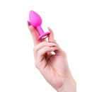Korek analny Brilliant silikonowy, bezwibracyjny, długość 7 cm, średnica 2,8 cm - 4