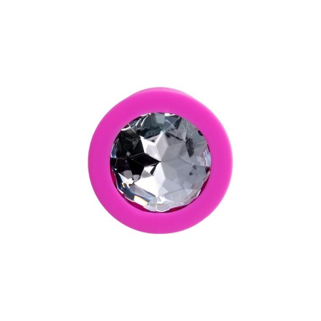 Korek analny Brilliant silikonowy, bezwibracyjny, długość 7 cm, średnica 2,8 cm - 6