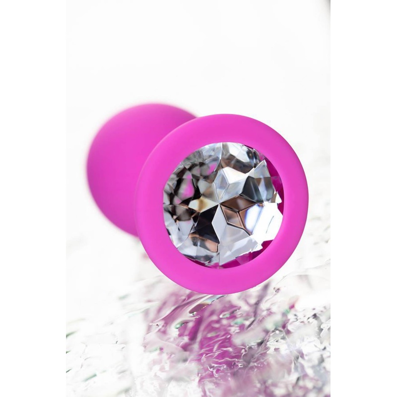 Korek analny Brilliant silikonowy, bezwibracyjny, długość 7 cm, średnica 2,8 cm - 7