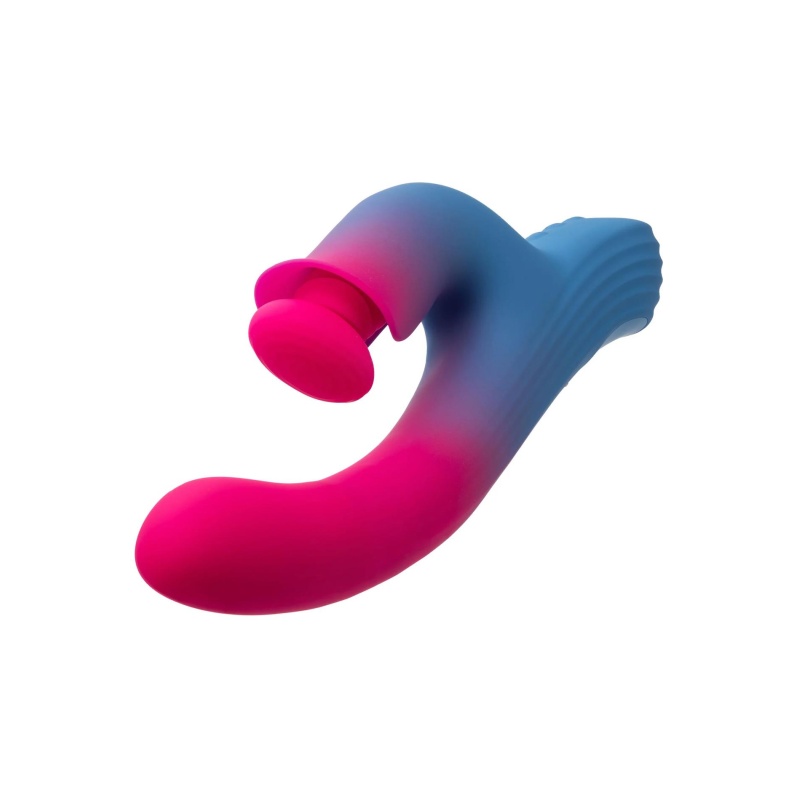 Wibrator typu rabbit Elation Thrusting Dual Stimulator z ruchem pchającym i wibracjami, długość 24,25 cm - 3