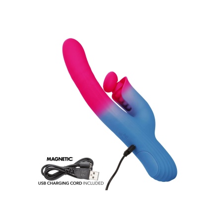 Wibrator typu rabbit Elation Thrusting Dual Stimulator z ruchem pchającym i wibracjami, długość 24,25 cm - 5