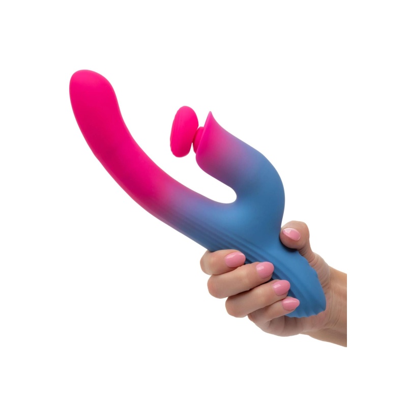Wibrator typu rabbit Elation Thrusting Dual Stimulator z ruchem pchającym i wibracjami, długość 24,25 cm - 6