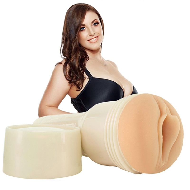 Angela White Indulge - anatomiczny rękaw SuperSkin o długości całkowitej 25 cm, użytkowej 20 cm i średnicy zewnętrznej 9 cm - 3