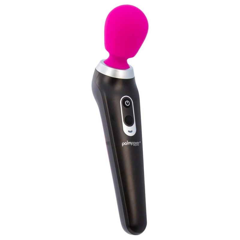 Palm Power Extreme Pink – Różdżka do masażu z elastyczną główką i 7 trybami wibracji, 26,5 cm - 2