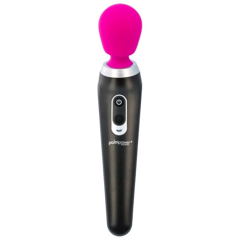Palm Power Extreme Pink – Różdżka do masażu z elastyczną główką i 7 trybami wibracji, 26,5 cm - 3