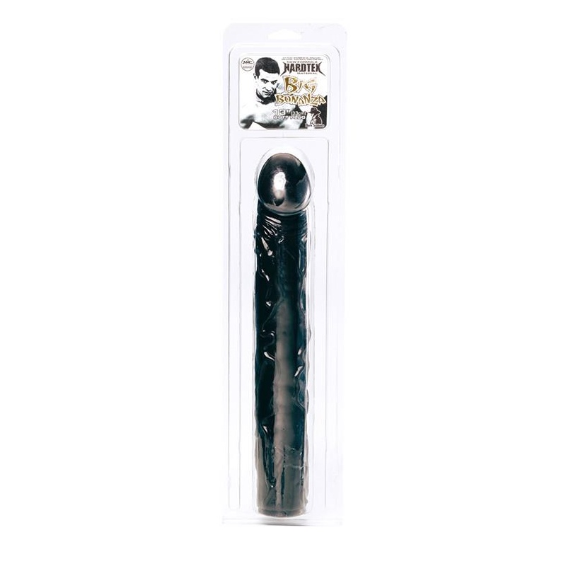 Korek analny Big Bonanza 13 Black z materiału Hardtex, długość 13 cm, gładka powierzchnia - 1
