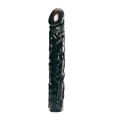Korek analny Big Bonanza 13 Black z materiału Hardtex, długość 13 cm, gładka powierzchnia - 1 2