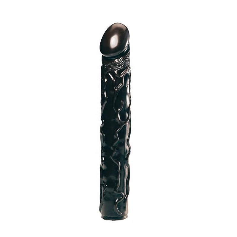 Korek analny Big Bonanza 13 Black z materiału Hardtex, długość 13 cm, gładka powierzchnia - 2